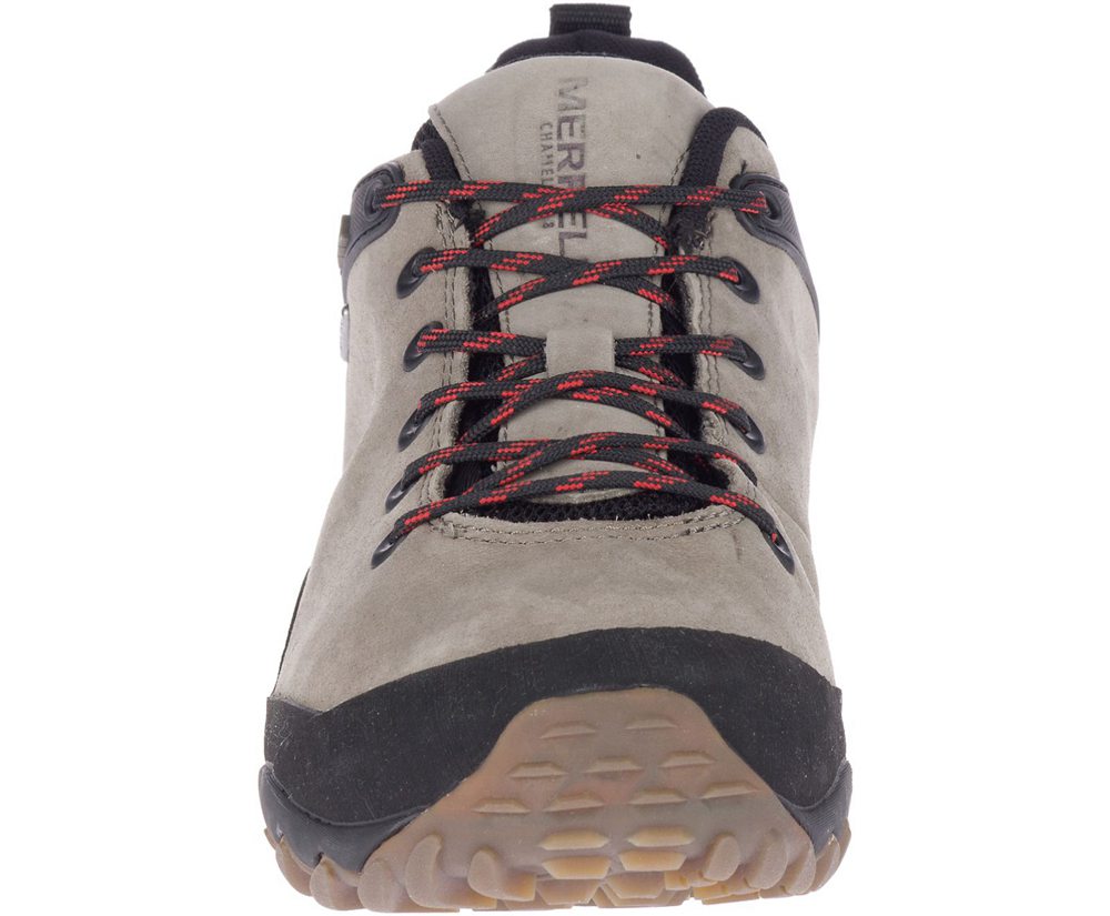 Merrell Hiking Shoes Grey/Black - Chameleon 8 Leather Waterproof - Mens 61PBZKTDL